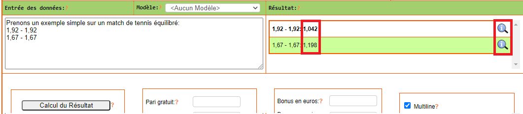 L'application « Bet Helper » calculera pour vous l'espérance mathématique.